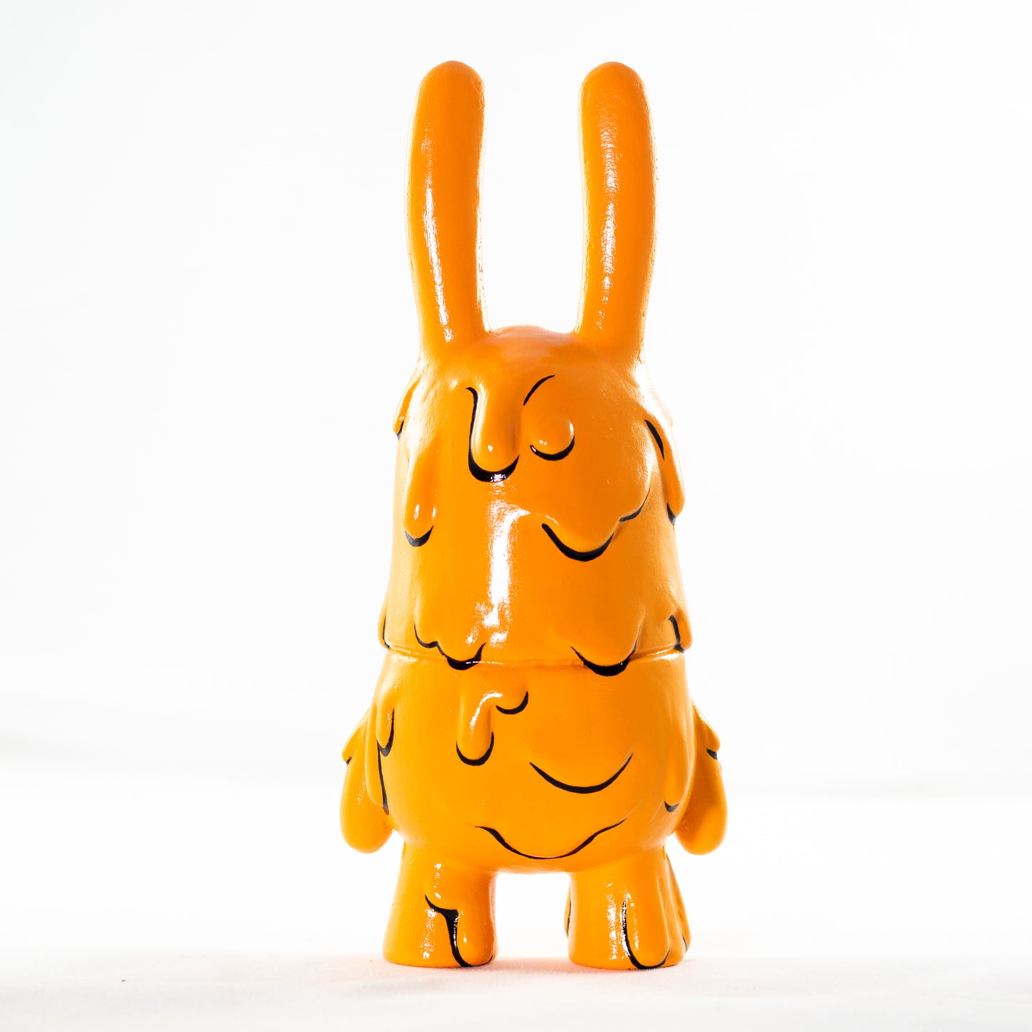 Orange Drip Zombie Bunny