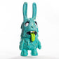 Blue and Gold Splatter Zombie Bunny